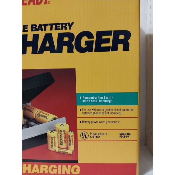 VTG Eveready Rechargeable Battery 5 Hour Charger Quick Charging Model FCC8-PA - Picture 3 of 5